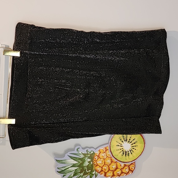 Torrid - At The Knee Glitter Knit Cinched Bodycon Skirt in Nonce - Picture 5 of 11